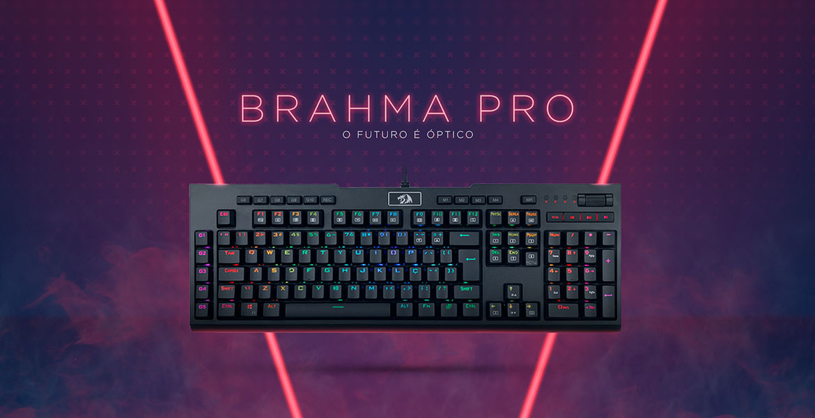 Teclado Mec Nico Gamer Redragon Brahma Pro Abnt Rgb Chroma Switch