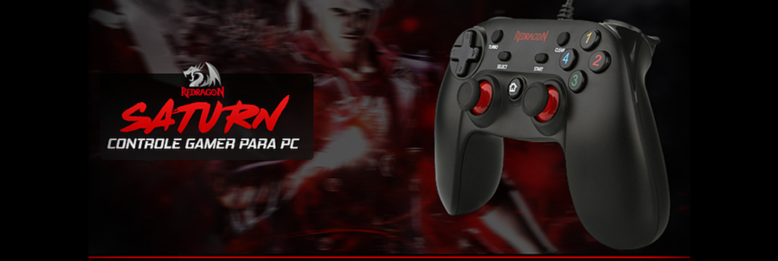 Controle Redragon Saturn - LOJA GAMEUP