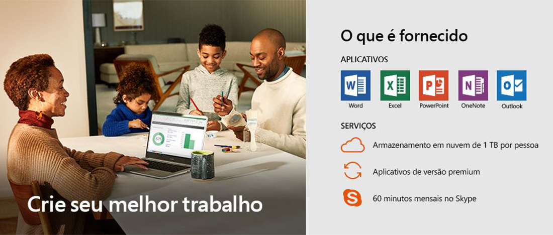 OFERTA DO DIA  Office 365 Personal + 1 TB de armazenamento no