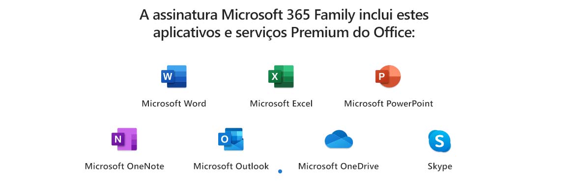 Microsoft Office 365 Family Assinatura Anual para 6 usuários + 1 TB de  Armazenamento One Drive PC, Mac, iOS e Android 6GQ-01178 | Oficina dos Bits