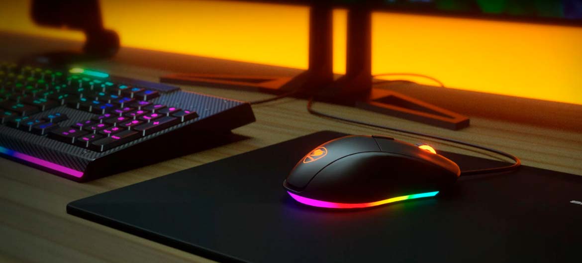 Mouse Gamer Cougar Minos XT, RGB, 6 Botões, 4000DPI