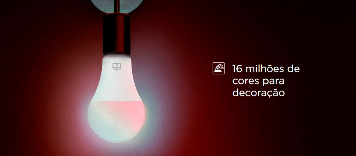 Smart Lâmpada Wi-Fi Positivo Casa Inteligente, Iluminação Branca (Quente e  Fria) e RGB (Até 16 Milhões de Cores), 9W, 806 Lúmens, LED, Bivolt