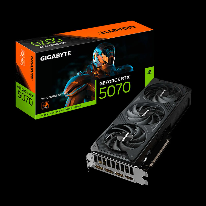 Placa de Vídeo Gigabyte GeForce RTX 5070 Windforce SFF