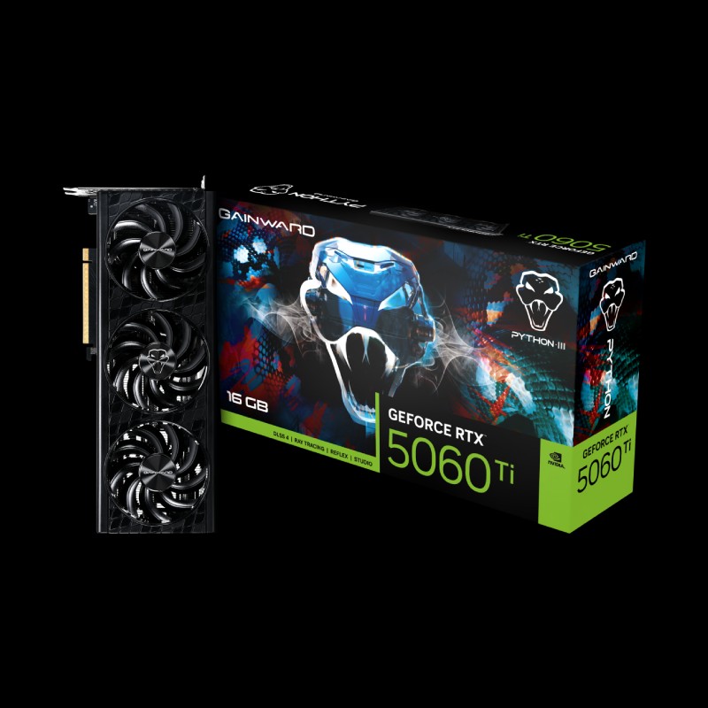Placa de Vídeo Gainward GeForce RTX 5060 Ti Python III 16GB GDDR7
