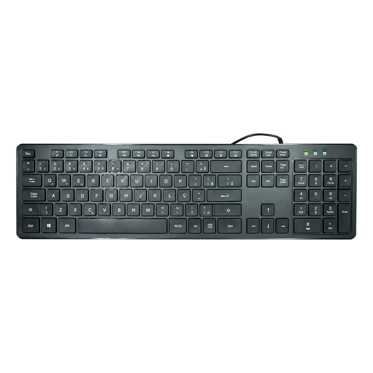 Teclado USB K-Mex KMWG28 ABNT2 Preto
