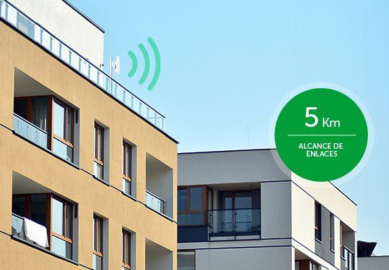 Antena de alto ganho com alcance de até 5 km