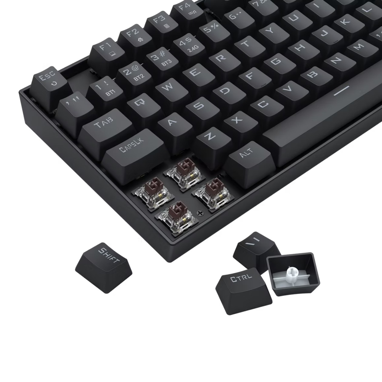 Switches Redragon Marrom e Iluminação Rainbow