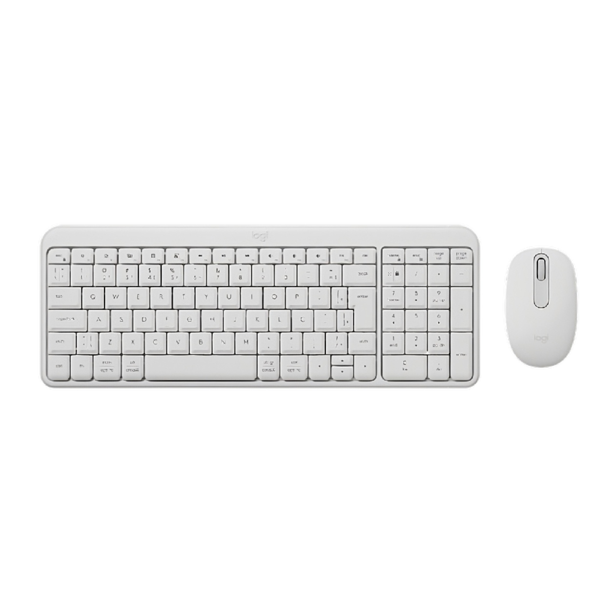 Kit Teclado e Mouse Sem Fio Logitech MK250 Branco