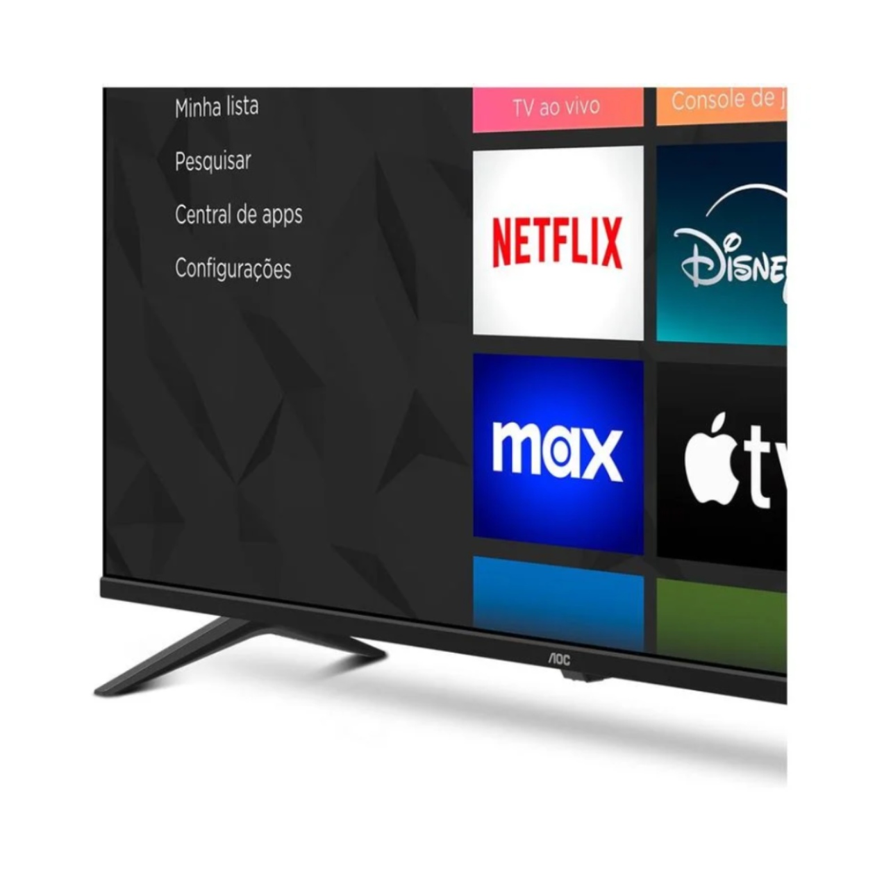 Design Sem Bordas da TV AOC 50 polegadas