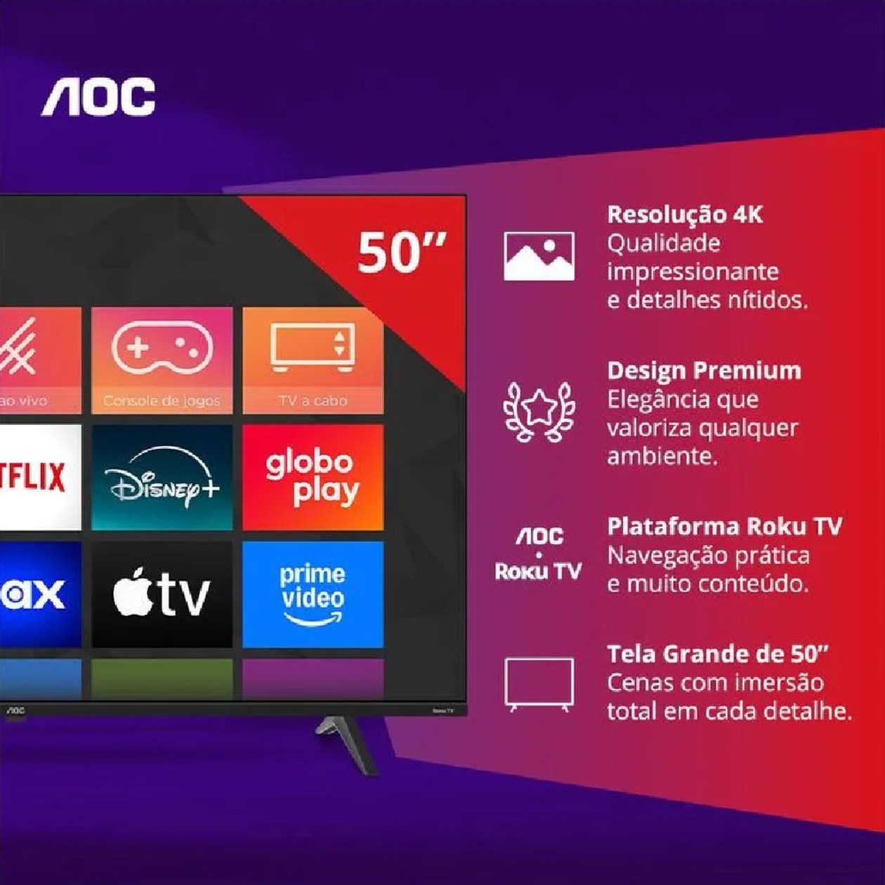 Interface do Sistema Roku TV