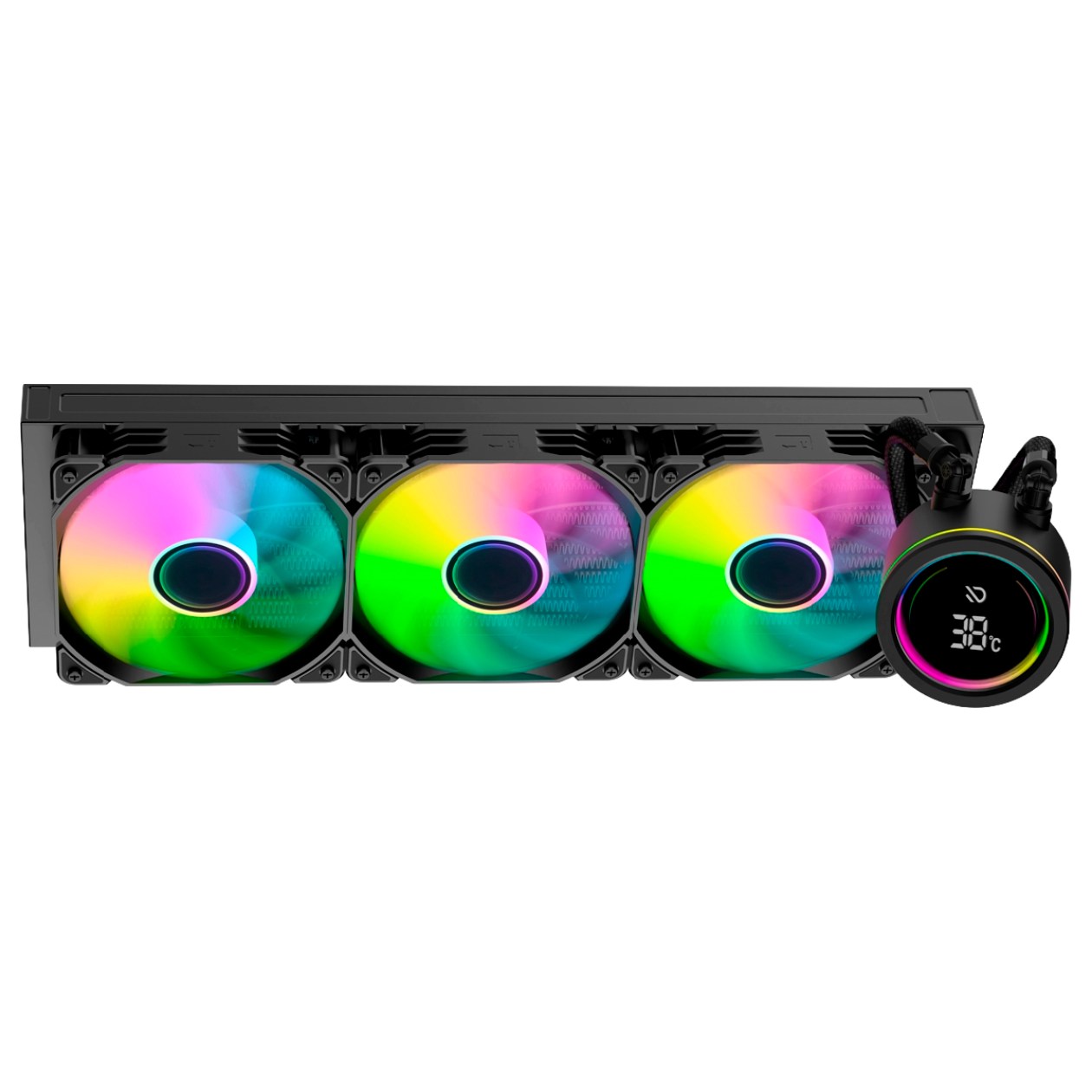 Water Cooler Duex VisionDisplay 360mm ARGB Preto