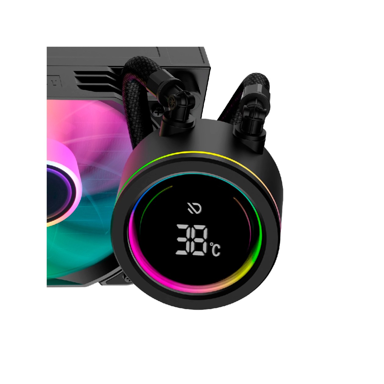 Detalhe do Display LCD Inteligente do Water Cooler Duex