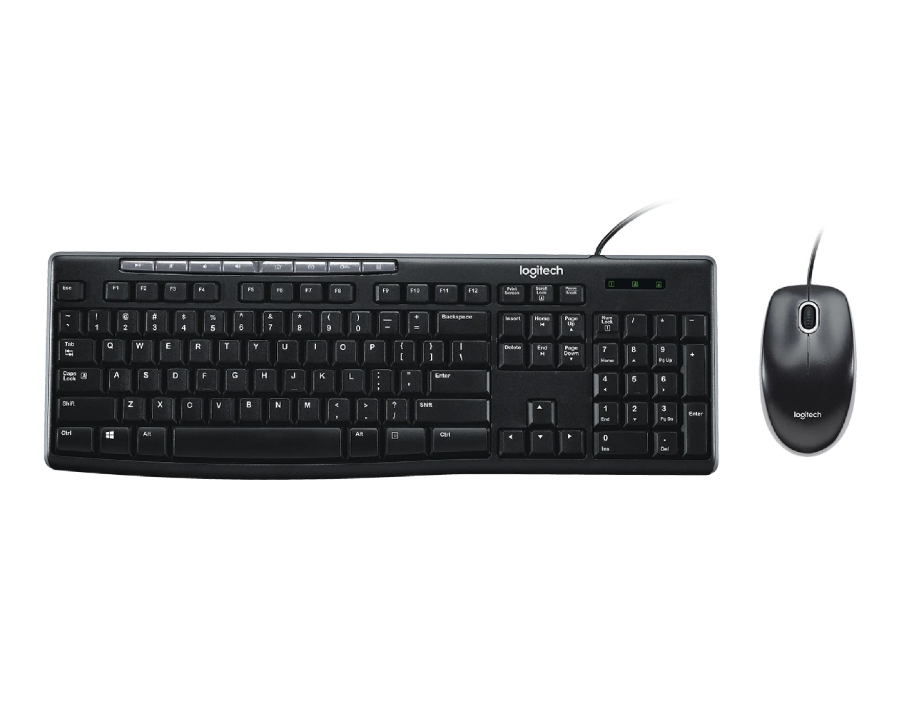 Kit Teclado e Mouse Logitech MK200 - Visão principal