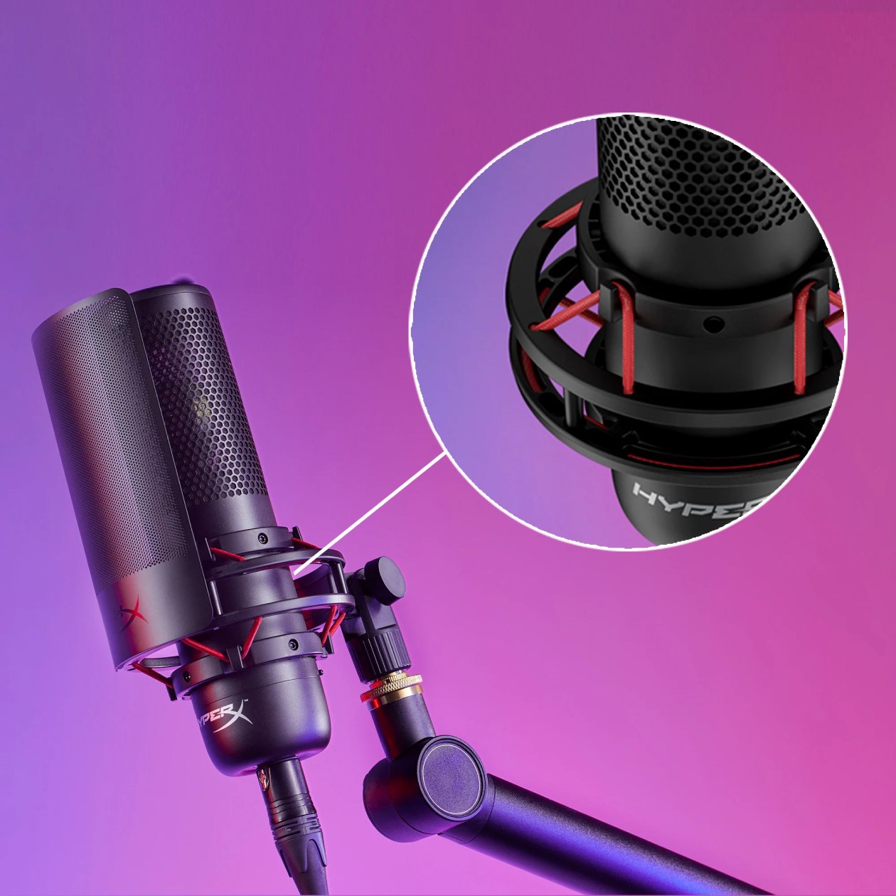 Filtro pop metálico HyperX Shield do microfone