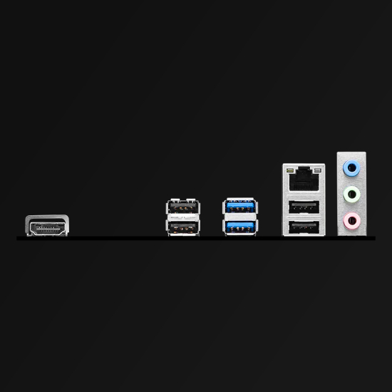 Painel traseiro e conectividade da MSI H610M-S Pro