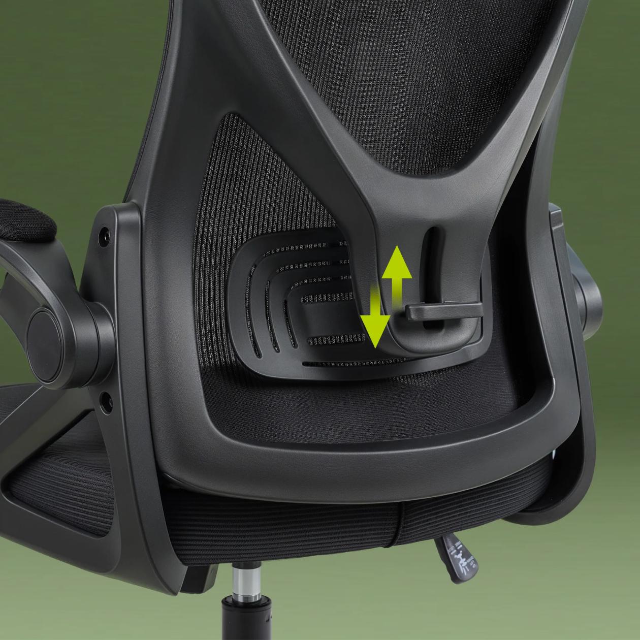Encosto e apoio lombar da cadeira Get Flex Pro