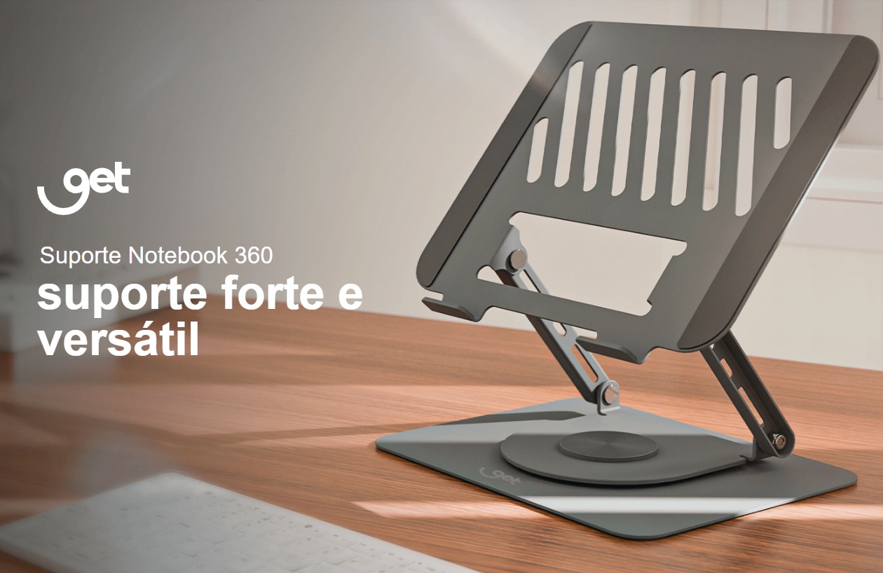 Suporte para Notebook Get Spin - Base Giratória 360°