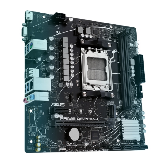 Placa Mãe Asus Prime A620AM-K AM5 visão geral