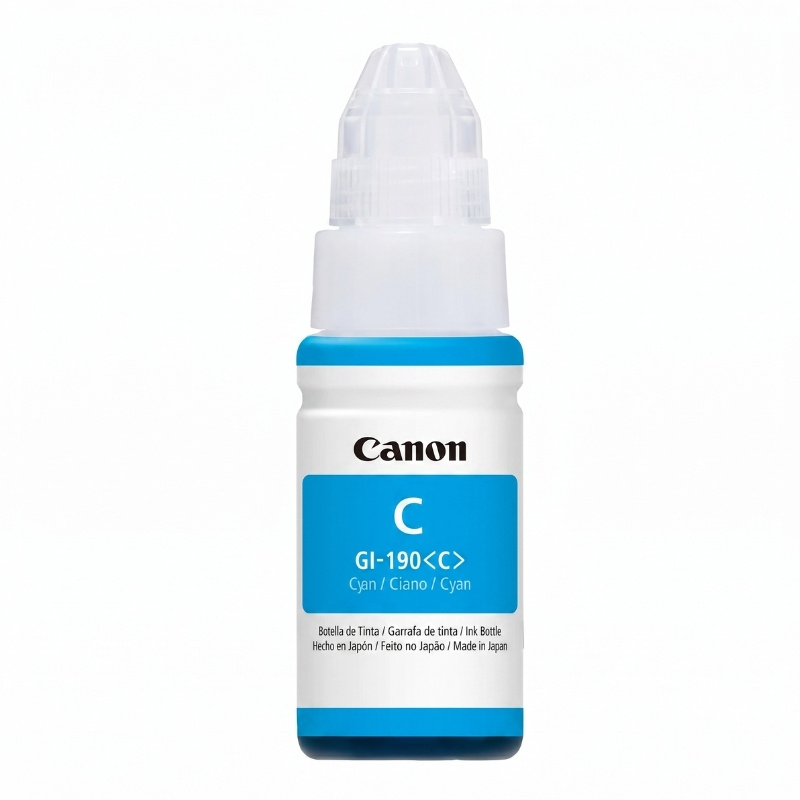 Refil de Tinta Canon GI-190C Ciano - Detalhes do produto
