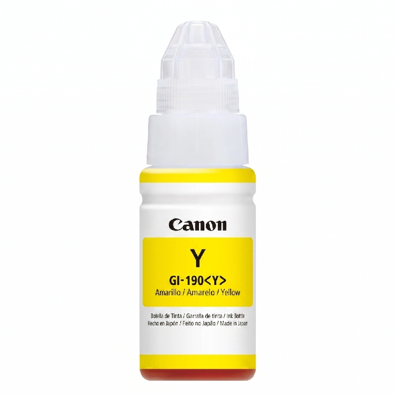 Refil de Tinta Canon GI-190Y Amarelo - Detalhes do produto