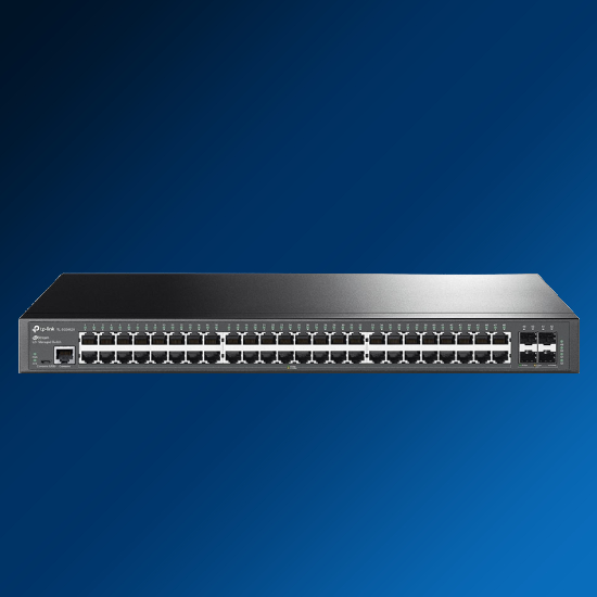 Switch TP-Link TL-SG3452X ? Vista Frontal 48 Portas Gigabit e 4 Slots SFP+ 10G