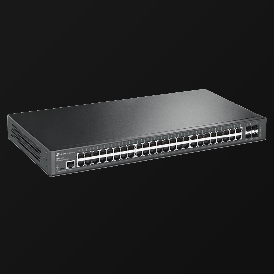 Switch TP-Link TL-SG3452X ? Vista Frontal Completa 48 Portas