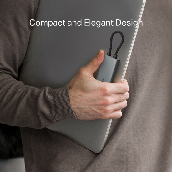 Design compacto em alumínio do TP-Link UH7021C