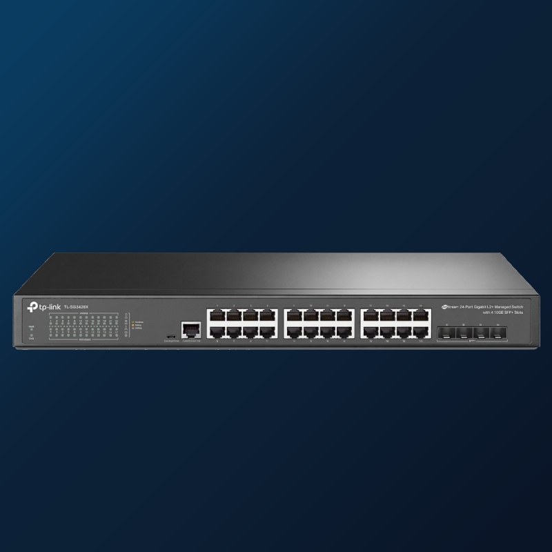 Switch 24 Portas TP-Link TTL-SG3428X Gigabit Layer 2+ Omada SDN