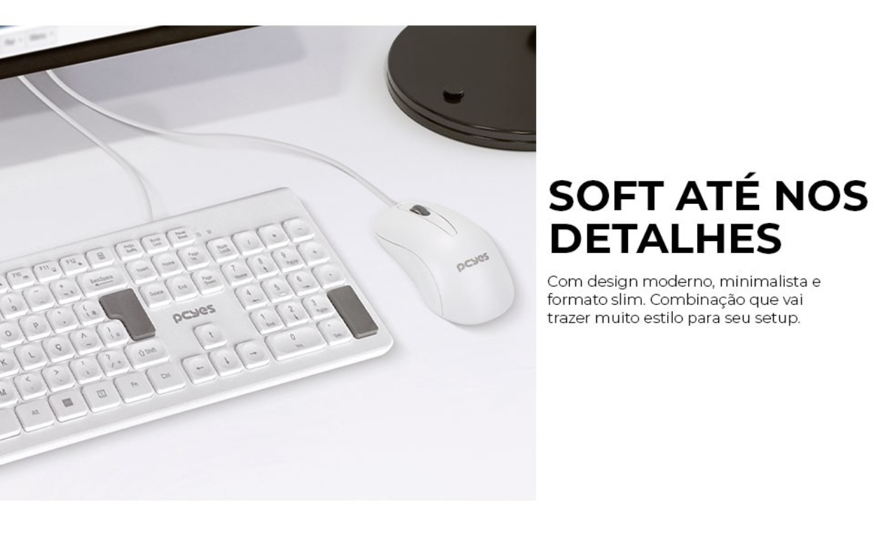 Teclas e layout ABNT2 do Teclado PCYES