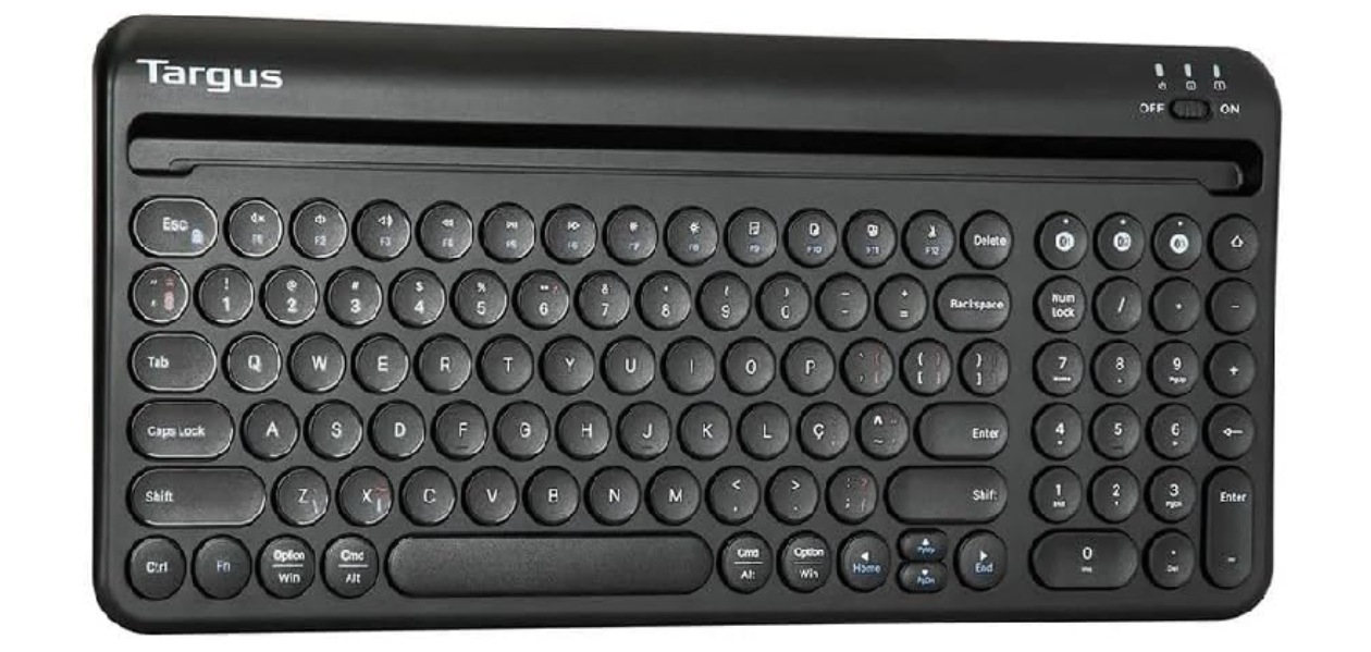 Teclado Targus AKB867 Destaque para Tecnologia Antimicrobiana