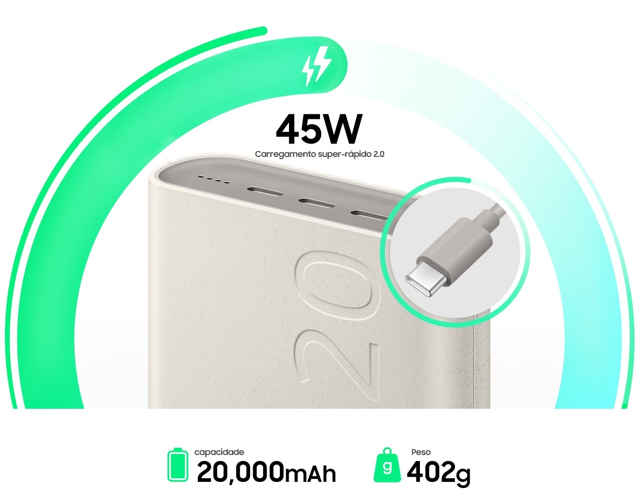 Samsung EB-P4520 Super Fast Charging 45W 20000mAh