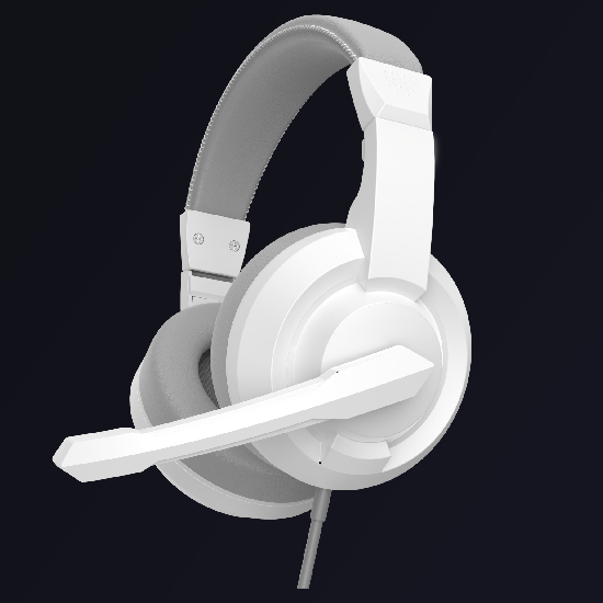 Headset Bluecase Play drivers 40mm branco cinza