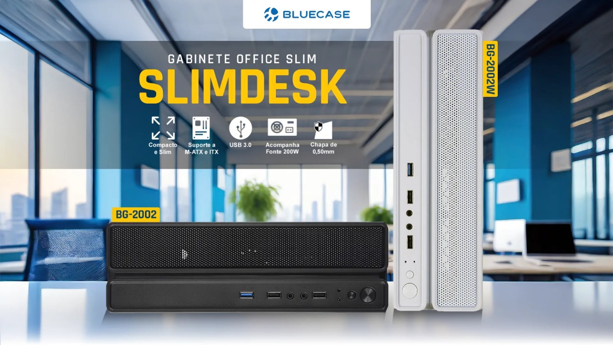 Bluecase Slimdesk no escritório