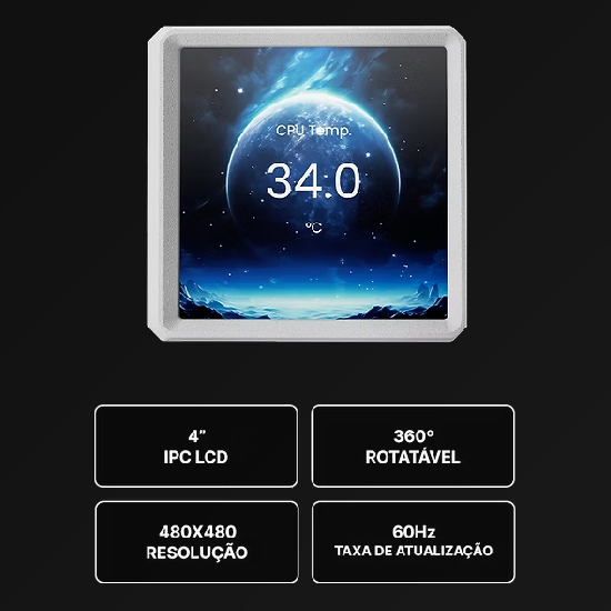 Ventoinhas brancas ARGB do Gamdias Aura GL360 com sistema de conexão sem cabos por contatos metálicos integrados