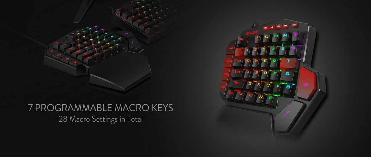 Iluminação RGB individual por tecla do Redragon DITI K585