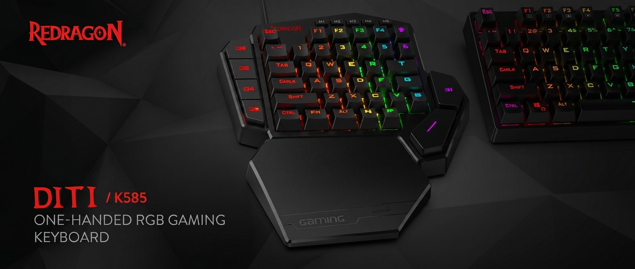 Teclas G e M de atalho do Redragon DITI K585
