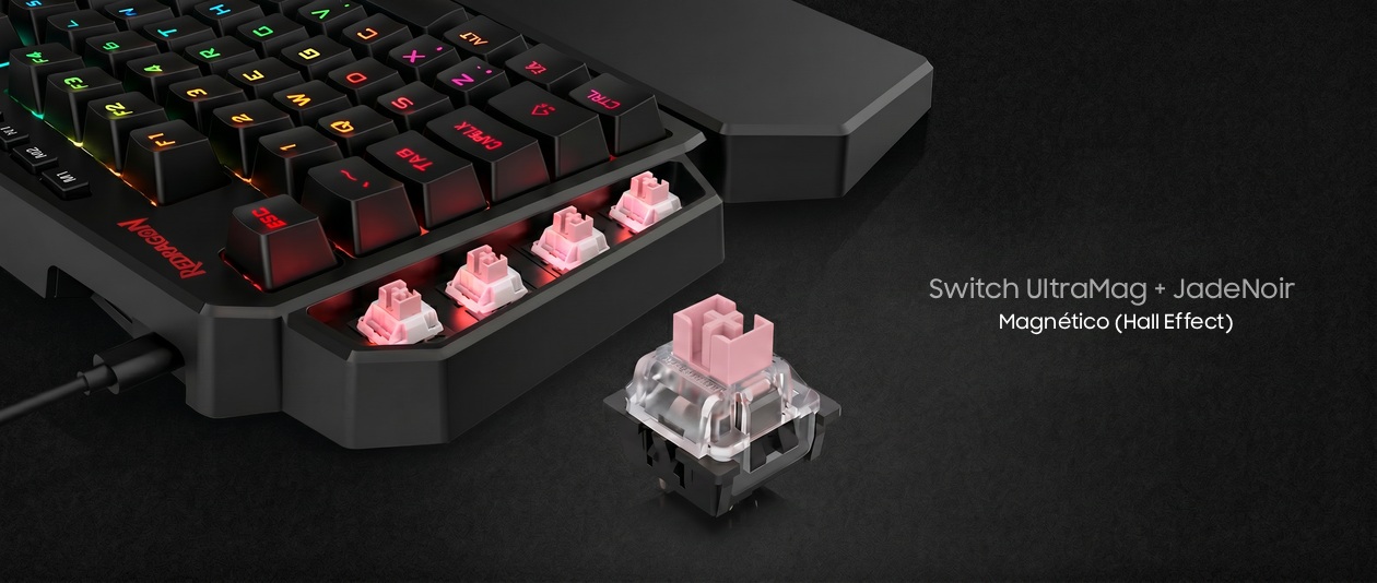 Apoio de pulso magnético removível do Redragon DITI K585