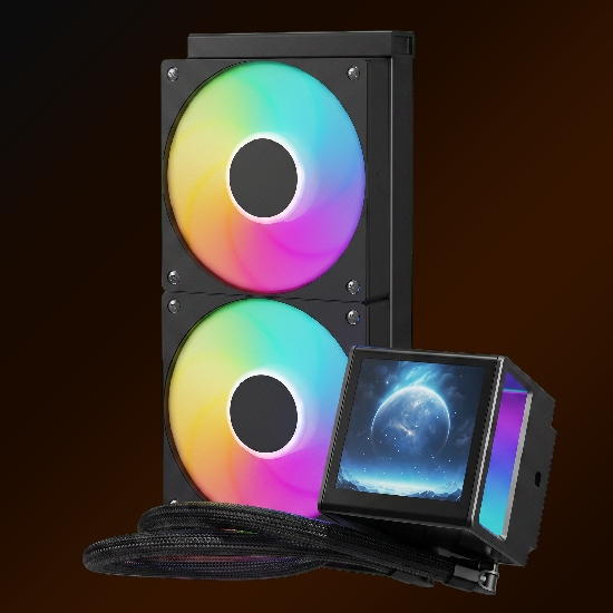 Water Cooler Gamdias Chione P5-240 RGB com Tela IPS LCD