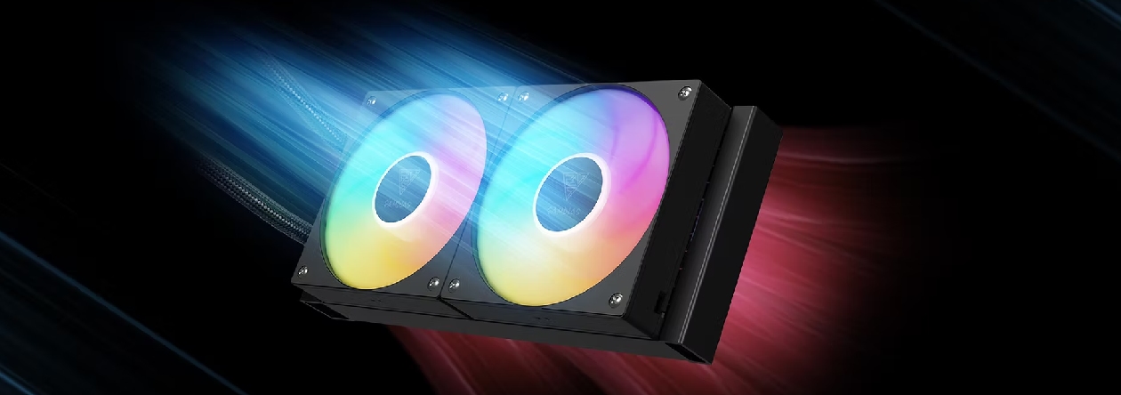 Iluminação RGB das fans Gamdias Chione
