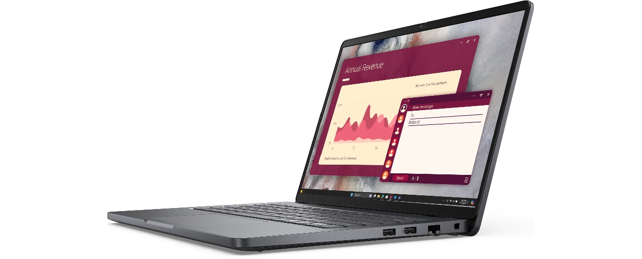 Notebook Dell Pro 14 PC14250 memória DDR5 e armazenamento SSD rápido