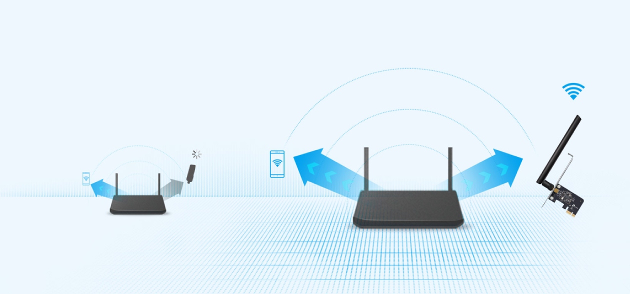 Adaptador Wi-Fi TP-Link Archer T2E AC600 PCI Express - Vista do produto instalado