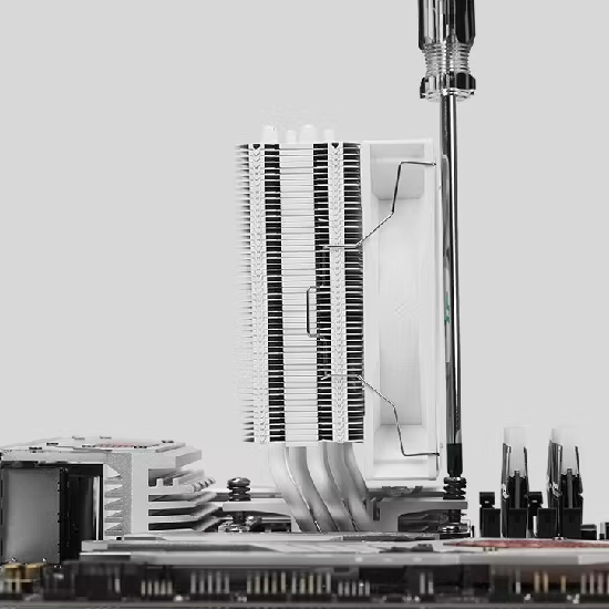 DeepCool AG400 WH ARGB V2 heatpipes contato direto base cobre
