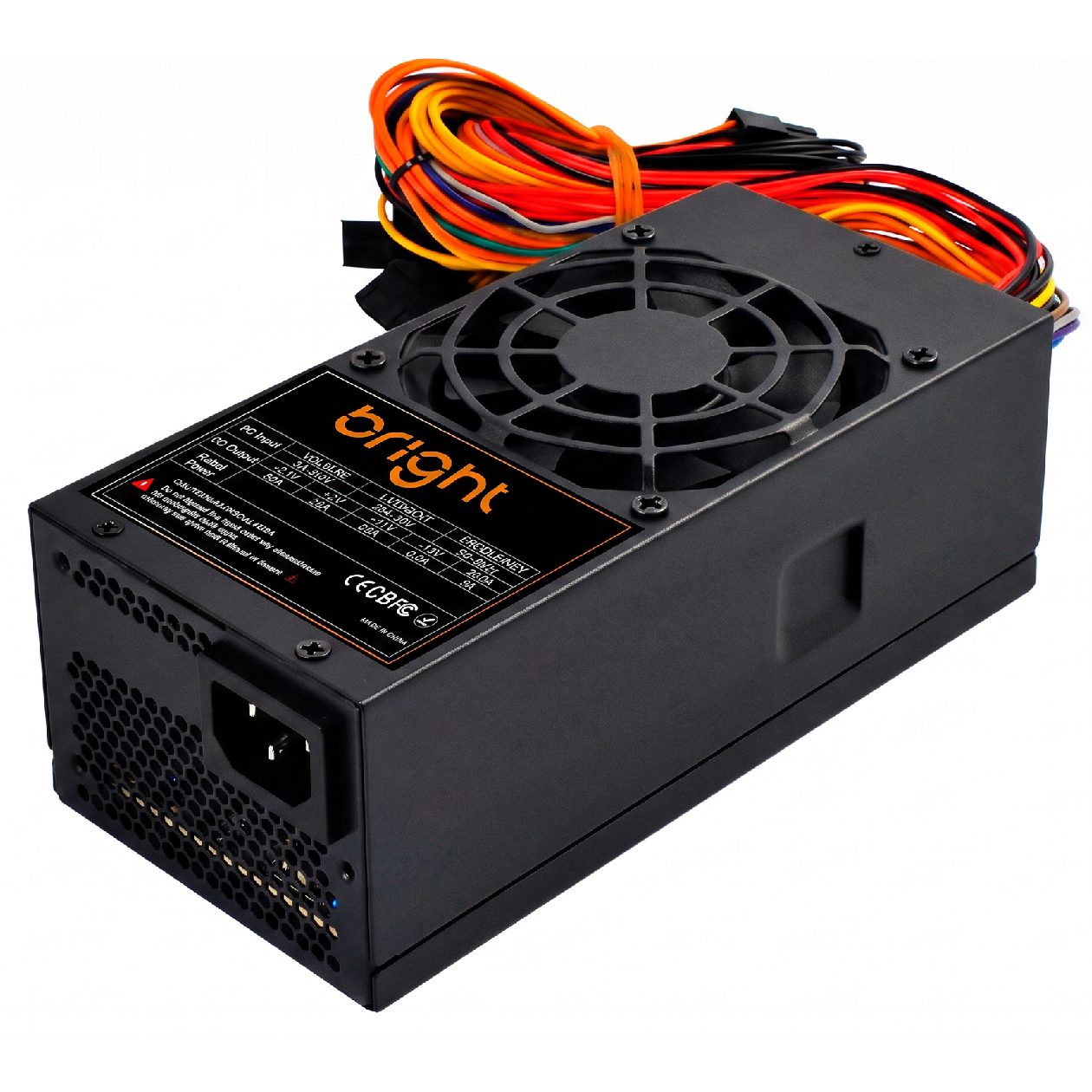 Fonte Bright FT007 750W TFX com conectores completos e ventoinha silenciosa