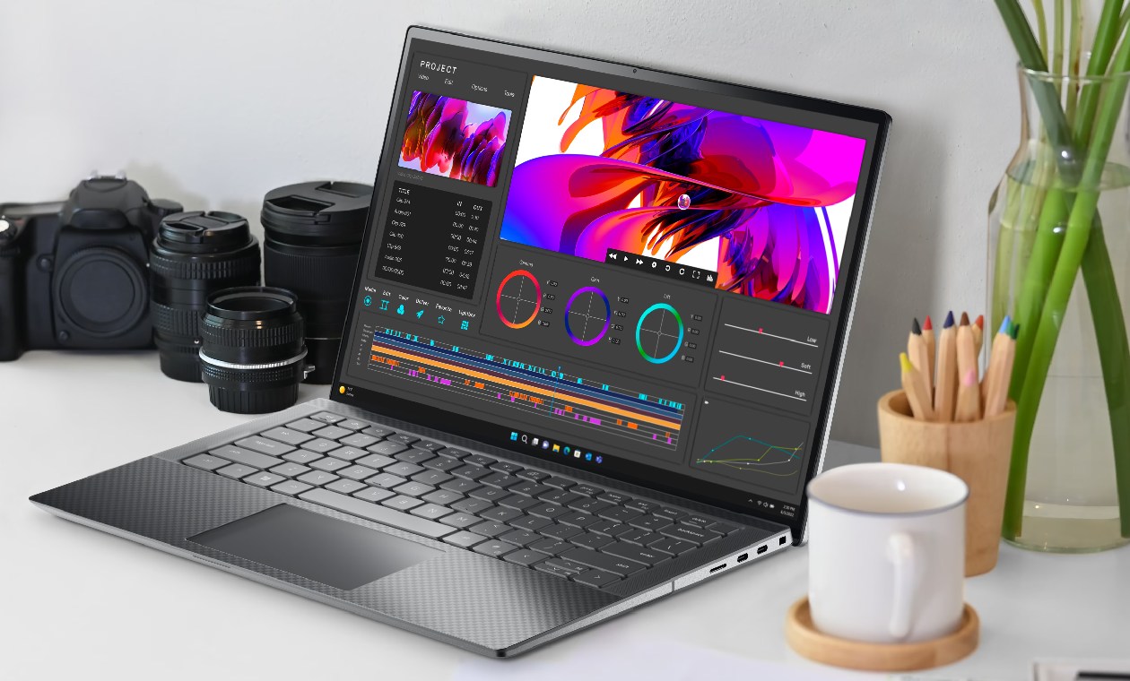 Dell Precision 14 5490 &mdash; Vis&atilde;o frontal completa