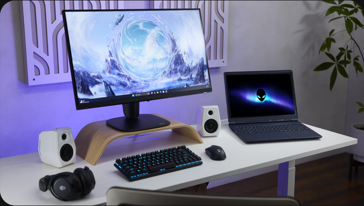 Notebook Alienware Aurora 16 visão frontal completa