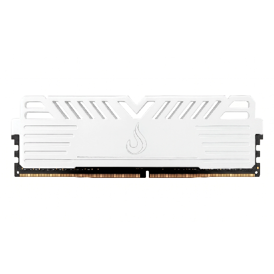 Módulo de memória Rise Mode Viper White com dissipador branco e logo Rise Mode