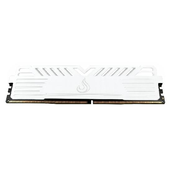 Módulo Rise Mode Viper White instalado em placa-mãe, destacando o dissipador branco e o design minimalista