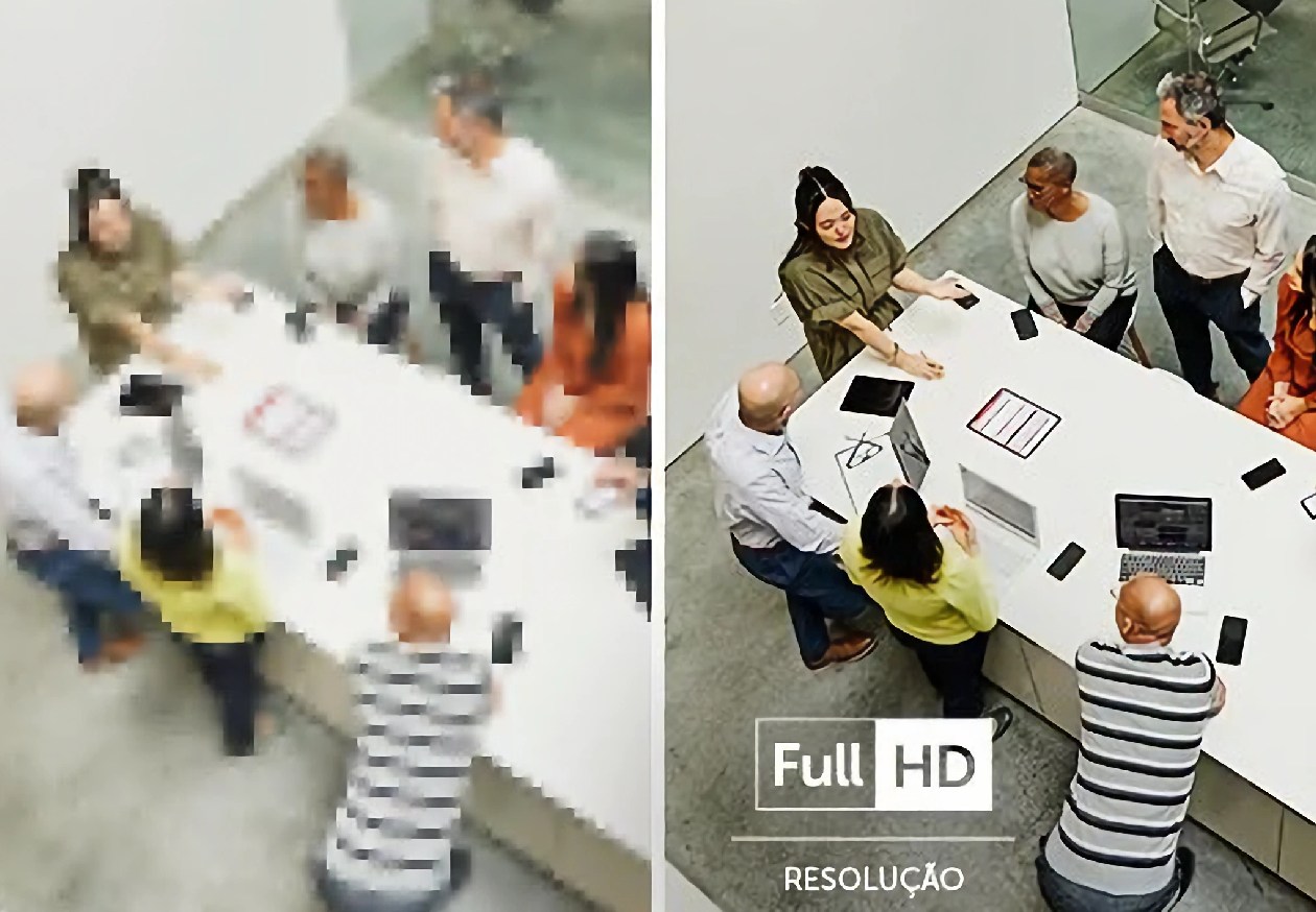 Qualidade de imagem Full HD 1080p da c&acirc;mera Intelbras VHD 1220 B FC+ com lente 2.8mm de amplo &acirc;ngulo