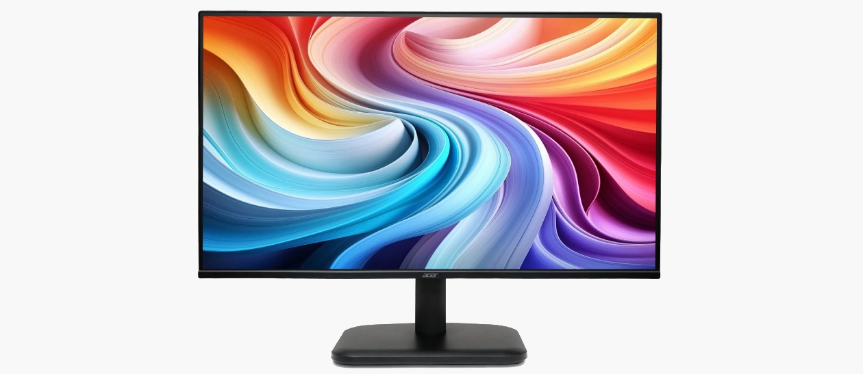 Monitor Gamer Acer EK241Y Gbi 23.8 polegadas com painel IPS Full HD e bordas finas