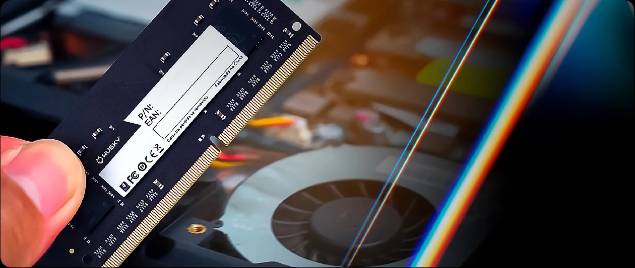 Tecnologia DDR4 1,2V e latência CL19 da memória Husky para eficiência energética e estabilidade